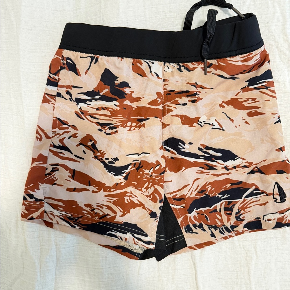 Like New TacHuntFish Boys size 12 shorts. Jungle Tiger!